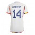 België Dries Mertens #14 Voetbalkleding Uitshirt WK 2022 Korte Mouwen